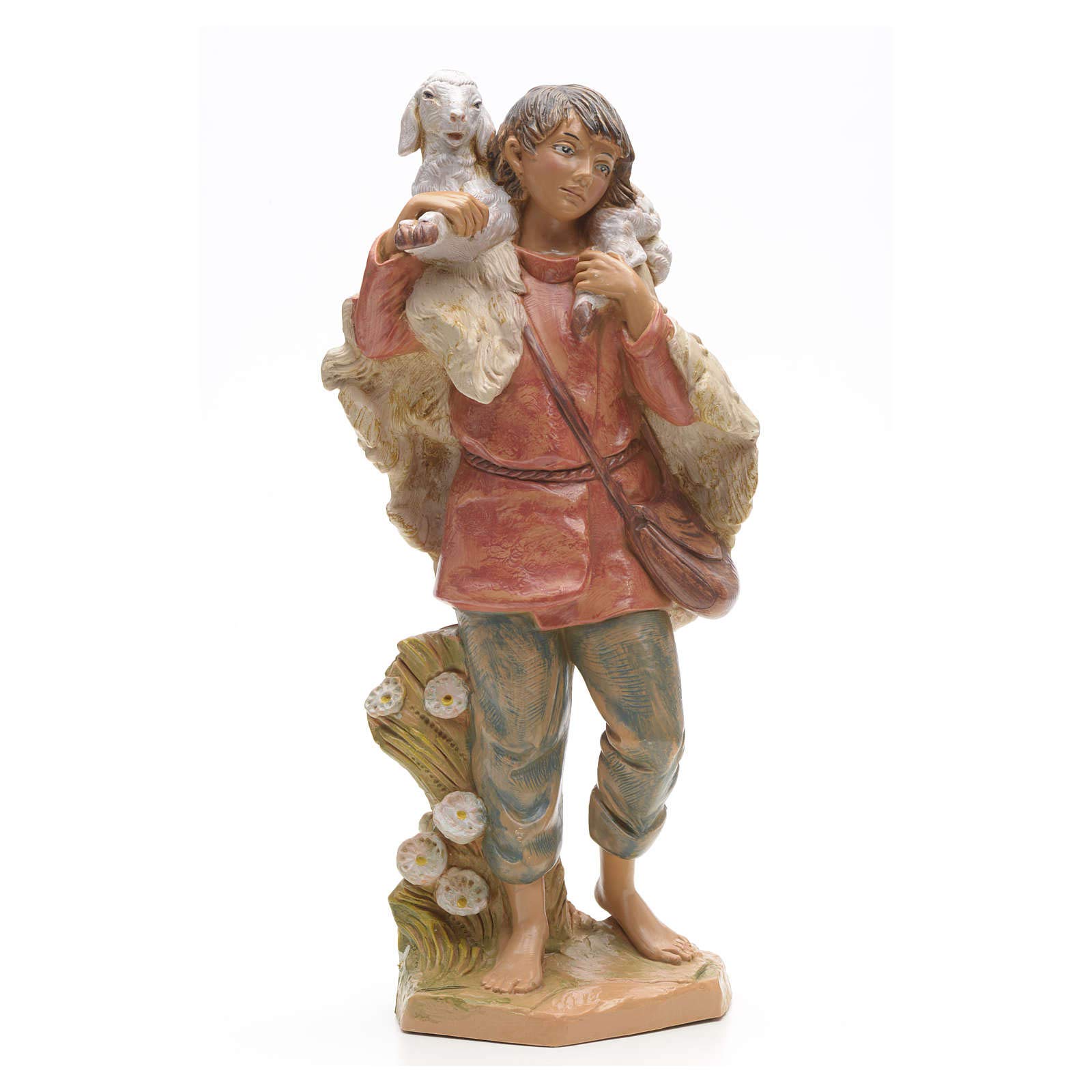 Holyart Presepe Fontanini: Pastore con pecora 30 cm Fontanini