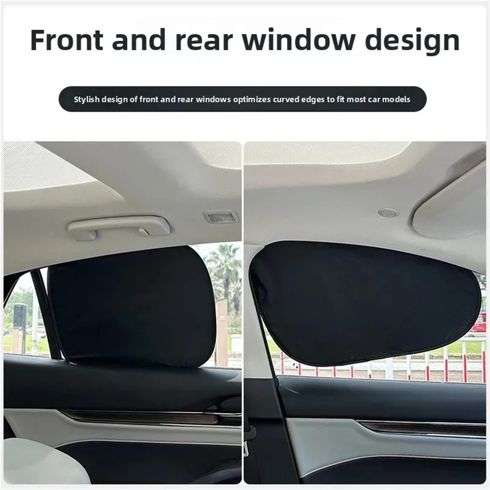 Parasol Electrostático para Ventanas Laterales De Coche, Cubierta para Ventana, Protección UV Parasol para Parabrisas