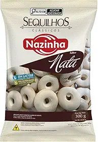 Nazinha Sequilhos Nata Sem Glúten Sem Lactose 300g