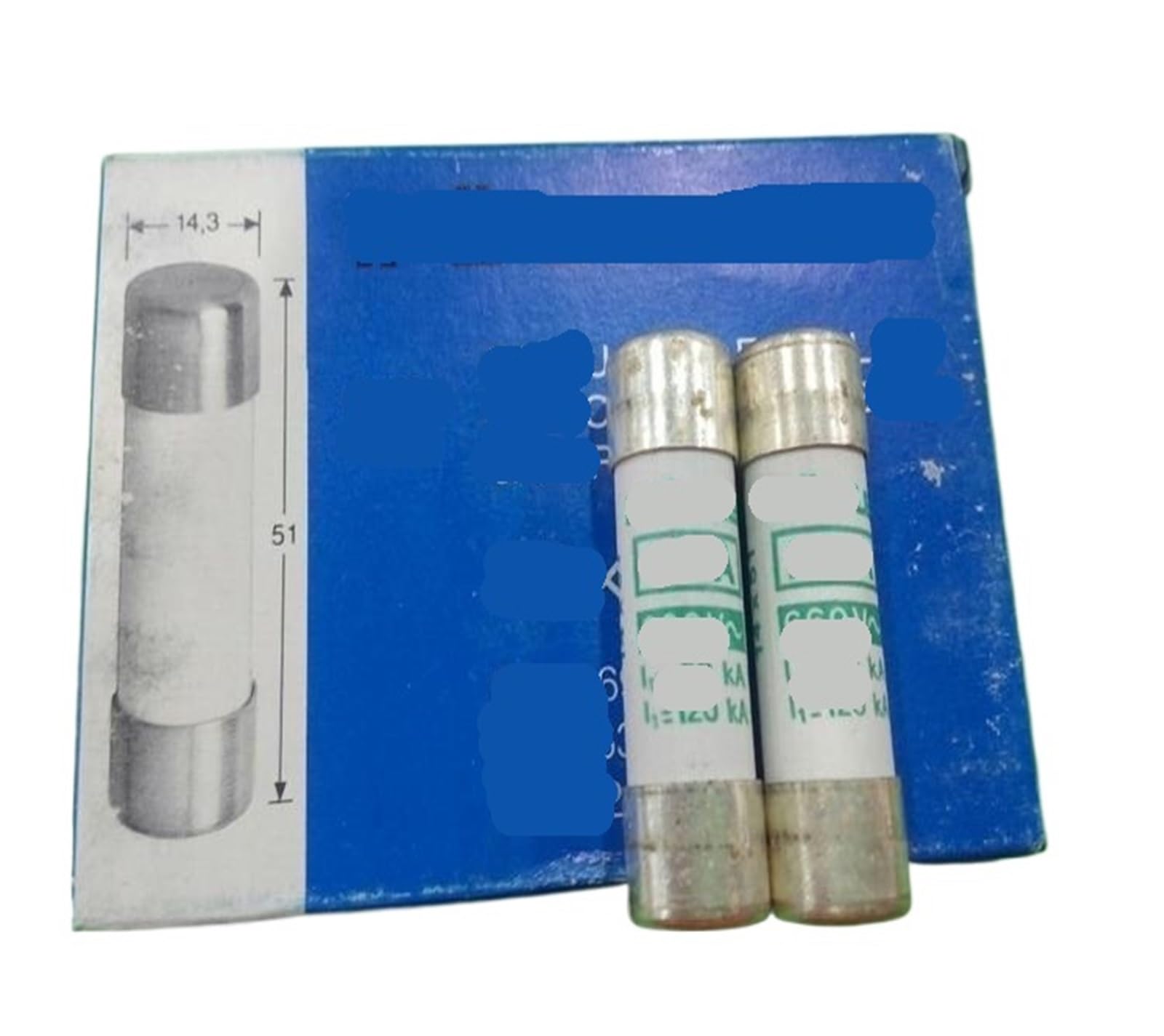 PJKTBEYI 1 Pcs Fuse 14X51MM Ceramic 25A 660V