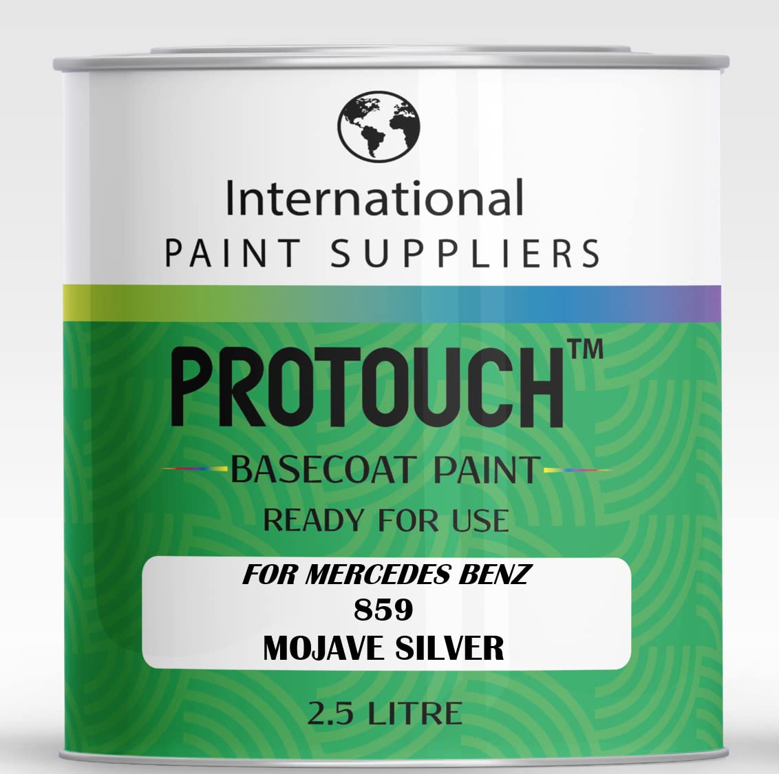 PROTOUCH PARA MERCEDES BENZ 859 MOJAVE SILVER BASECOAT RFU USANDO BILLACK DE 2.5L PREFERENCIA