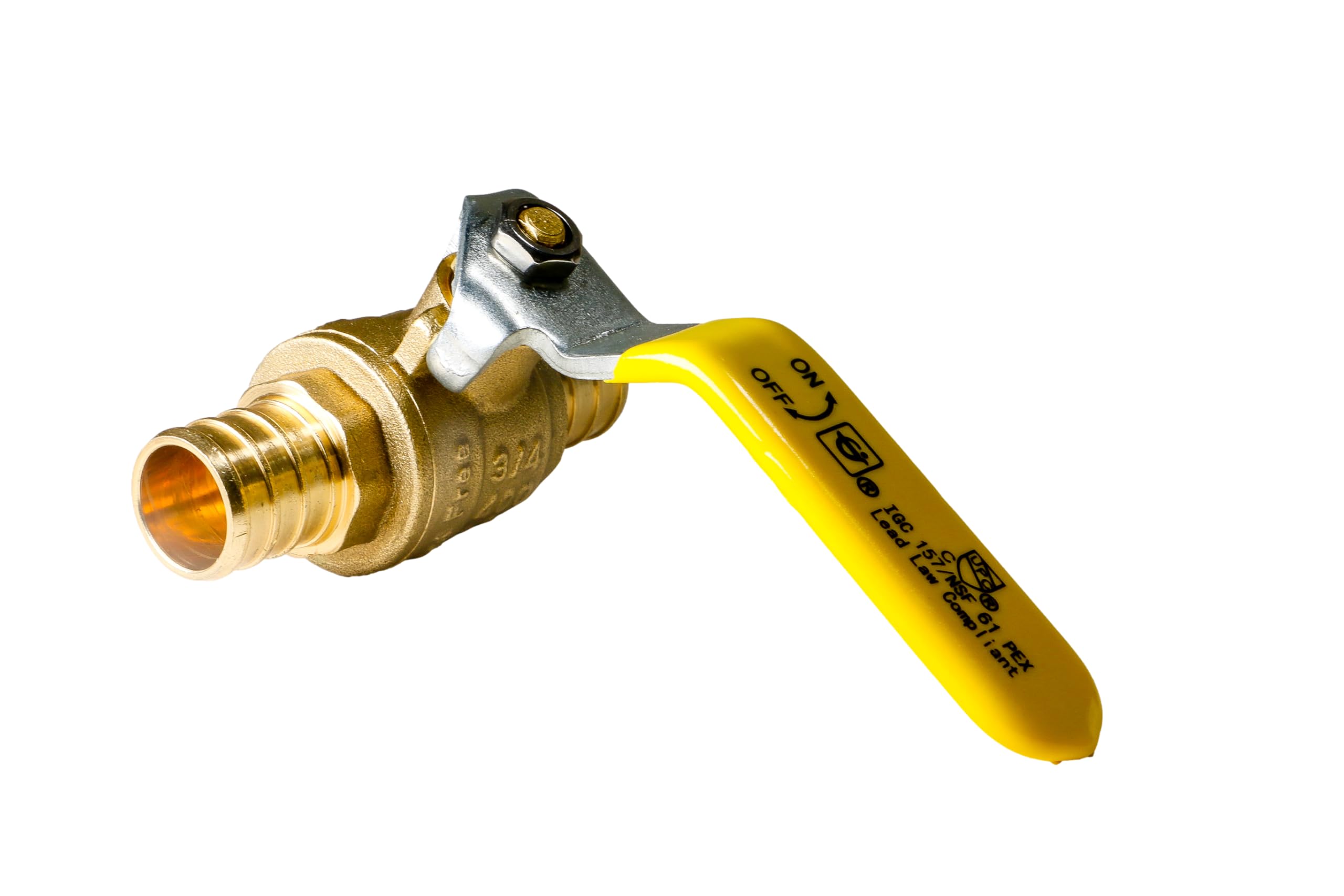 10 Stück 3/10,2 cm PEX Messing Full Port Shut Off Kugelhahn (bleifrei)