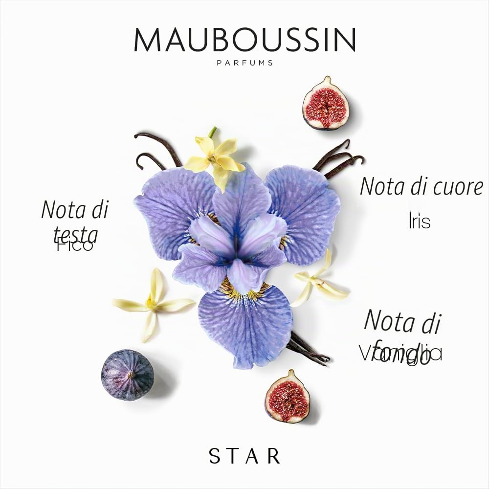 Mauboussin - Cofanetto Prestige Star : Eau de Parfum 90ml, Latte Corpo 75ml, Spray da Viaggio 20ml & Borsa a Tracolla