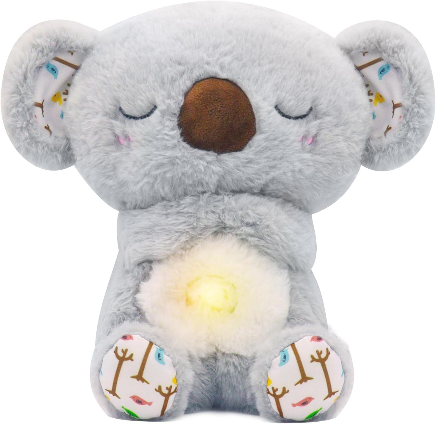 Anxiety Relief Koala, Four Gear Adjustment, Volume Control, Rhythmic Breathing Motion with Music Lights