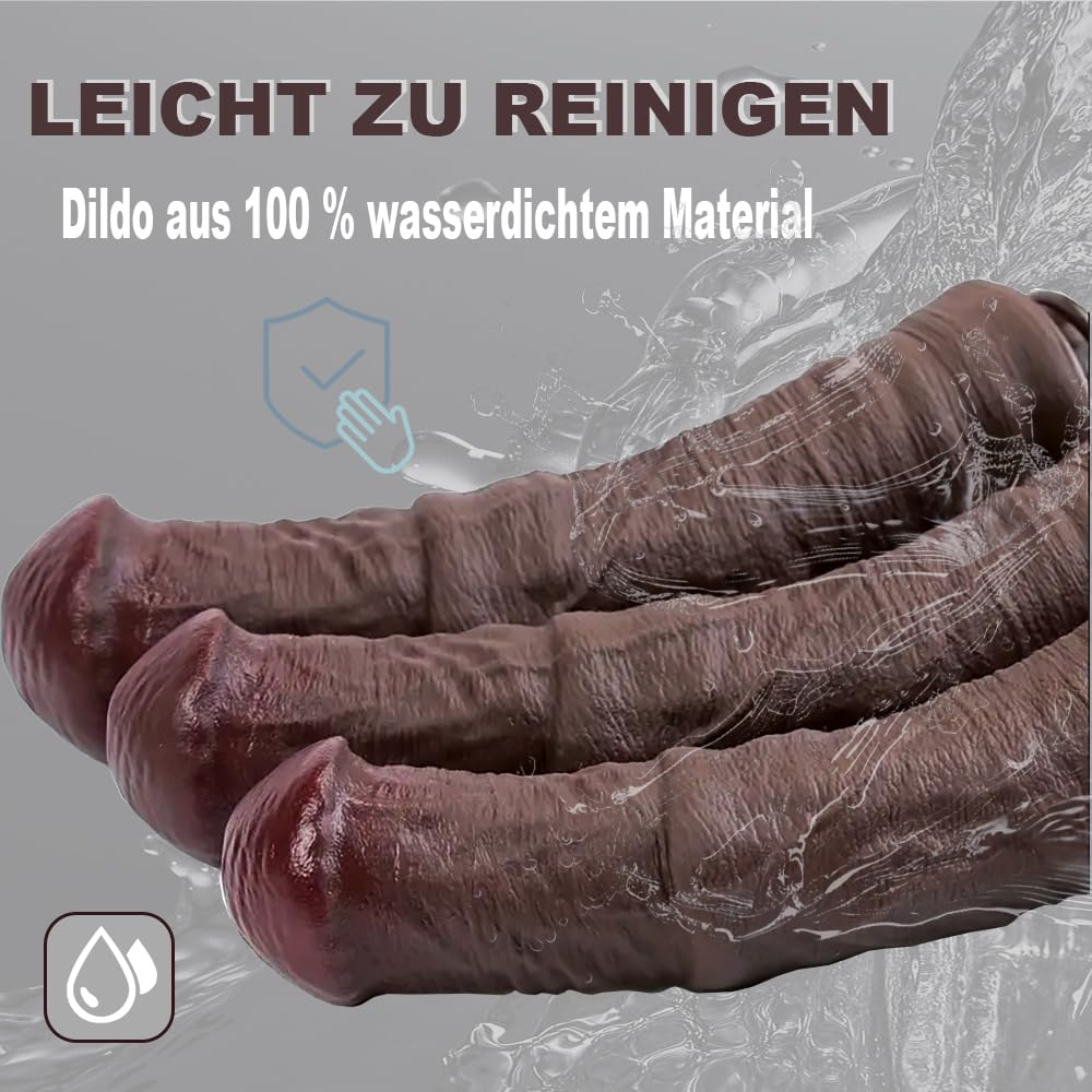 Kuaecr Extra Lange Realistischer Dildos Horse Dildo Mit Saugnapf Pferd Hoden Dildo Anal Analdildo Butt Plug Große Tier Penis Nachbildung Klassische Animal Dildo Sex Spielzeug Für Frauen Männer (XXL)