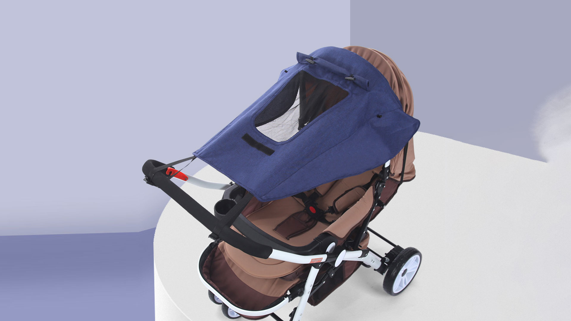 Parasole Passeggino Universale Con Protezione UV 50+ Parasole - 4
