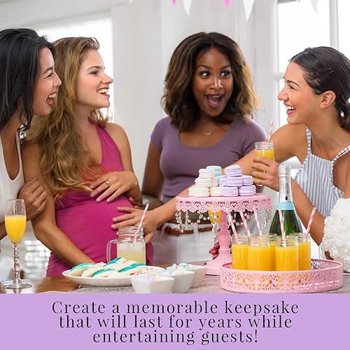 Miniatura 3 de Little Rascal - Tarjetas de deseos de bebé de mapache de 20, 4 x 6 pulgadas, gran recuerdo y actividad divertida para baby showers, deseos de