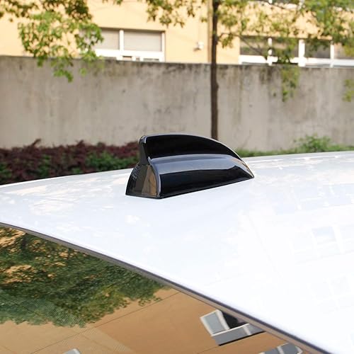Miniatura 4 de Antena de techo negra con forma de aleta de tiburón para Dodge Challenger Charger 2009-2021