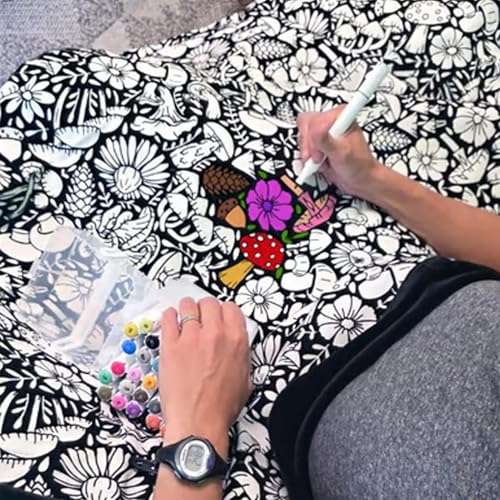 Couverture à colorier en peluche douce pour canapé et lit