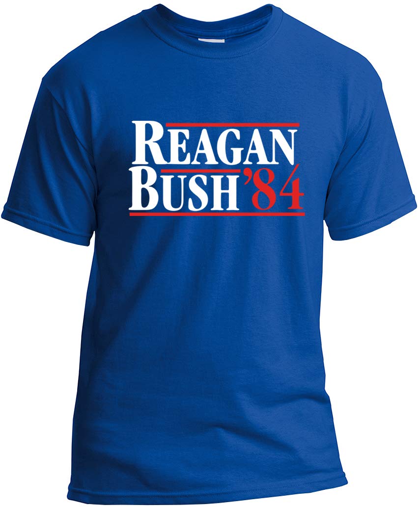Reagan Bush 84 T-Shirt Republican Presidential Election Campaign GOP T-Shirt
