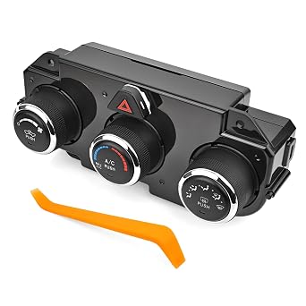 استبدال وحدة التحكم في سخان المناخ لتكييف الهواء TOP-MAX AC للفترة 2013-2017 RAM 1500 2500 3500 HVAC للتحكم في المناخ وإزالة الجليد الحراري، يحل محل 68268189AA، 68105021AC، 68105021AD، 68105021AE
