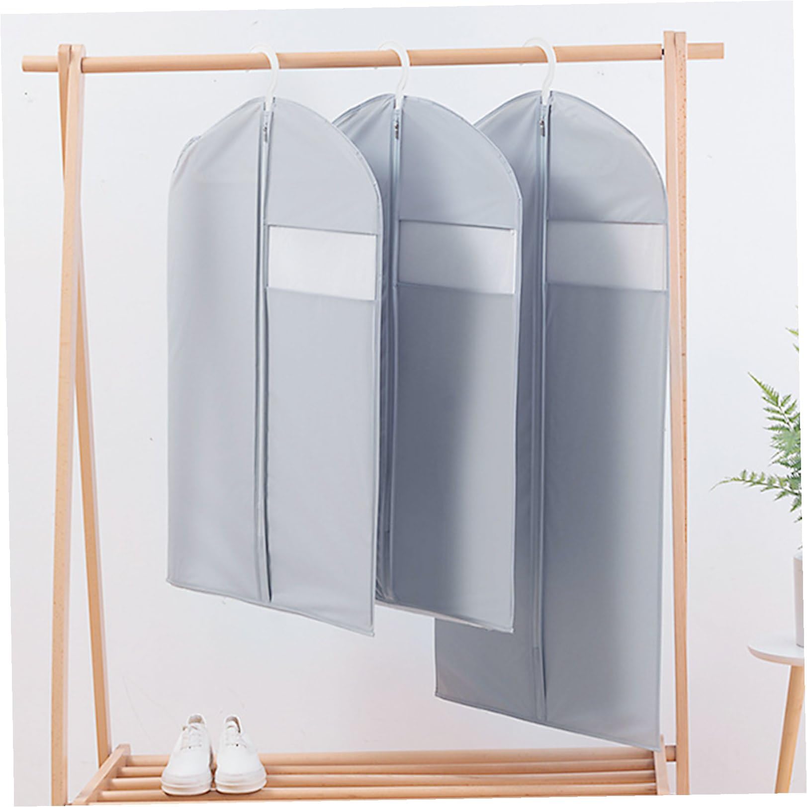 Funda Protectora para Ropa 5 Piezas Plástico Translúcido Anti Polvo