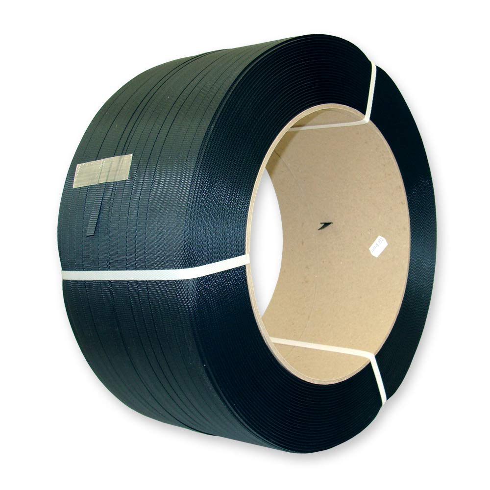 PP-Umreifungsband 2500 m, 12 mm breit, 0,55 mm stark, Kern 280 mm, reißfest bis 135 kg - für Umreifungsmaschinen und Abrollgeräte