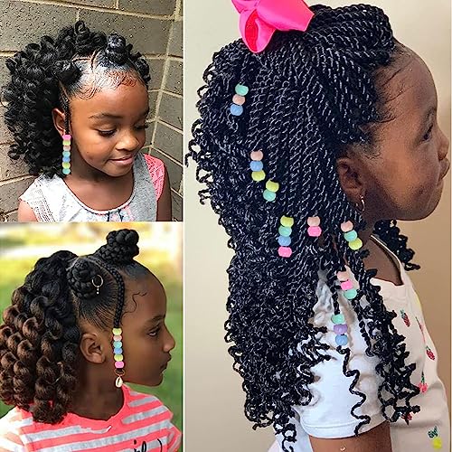 406Pcs Hair Beads Set For Braids For Girls Including 200Pcs Hair Beads For Kids Hair Braids,5Pcs Quick Beader For Hair Braids,200Pcs Elastic Rubber Bands And 1Pc Rat Tail Comb #TOP6