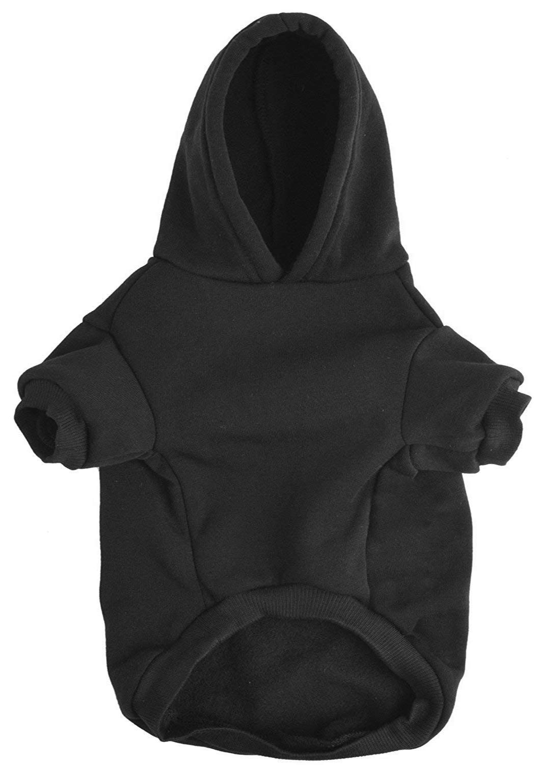 Trudz PET Dog Hoodies Rdc Pet Apparel 'Like' Emoticon Dog Clothes 'G.O.A.T' Winter Sweatshirt Warm Sweater Cotton Jacket Coat for Small Dog Medium Dog Large Dog Cat (Black, M)