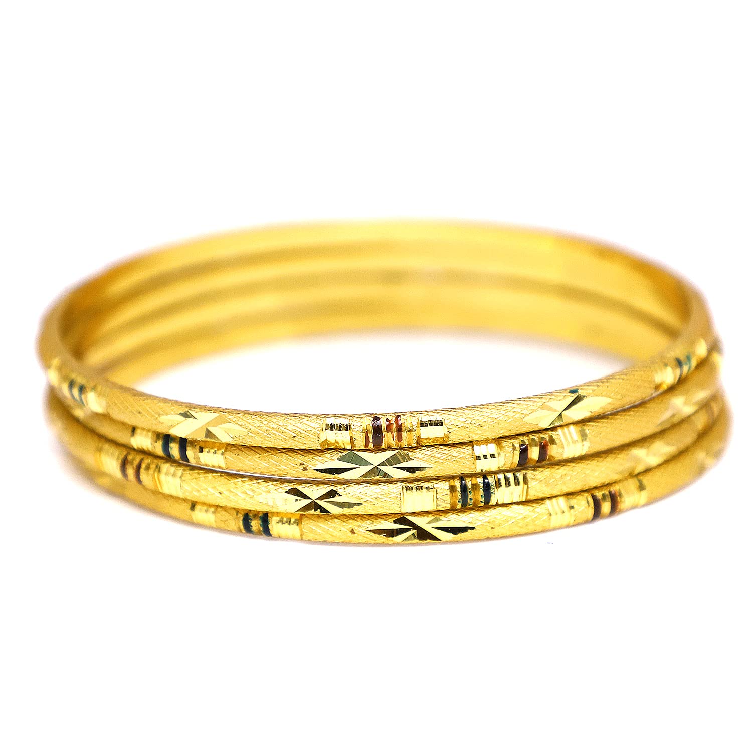 Sanara Gorgeous 22k Gold Plated Fancy Bangles Set for Women & Girls Traditional Bangles Jewellery (Design-18, 2.6) (B0BPSLJNP3) Amazon Price History, Amazon Price Tracker
