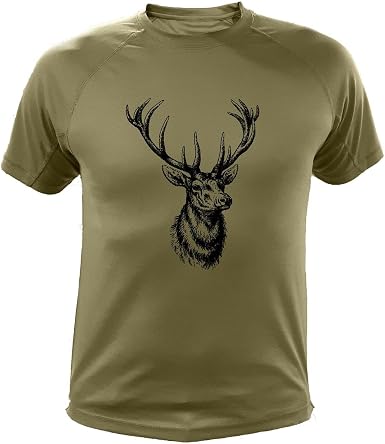 AtooDog Camiseta de Caza Ciervo - Ideas Regalos Cazadores : Amazon.es: Ropa