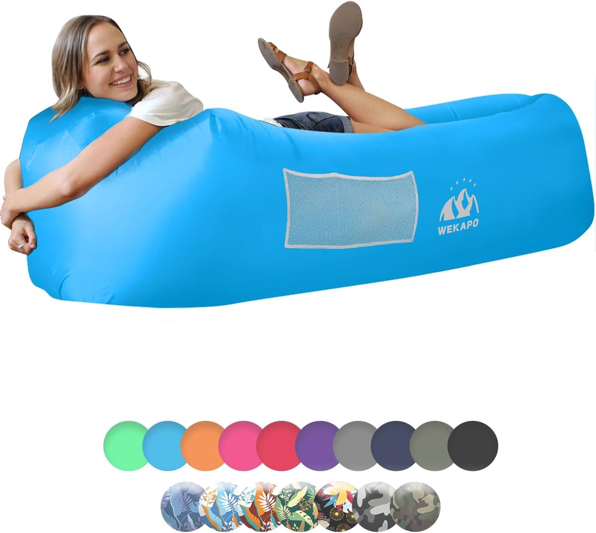 WEKAPO Inflatable Lounger Air Sofa Hammock-Portable