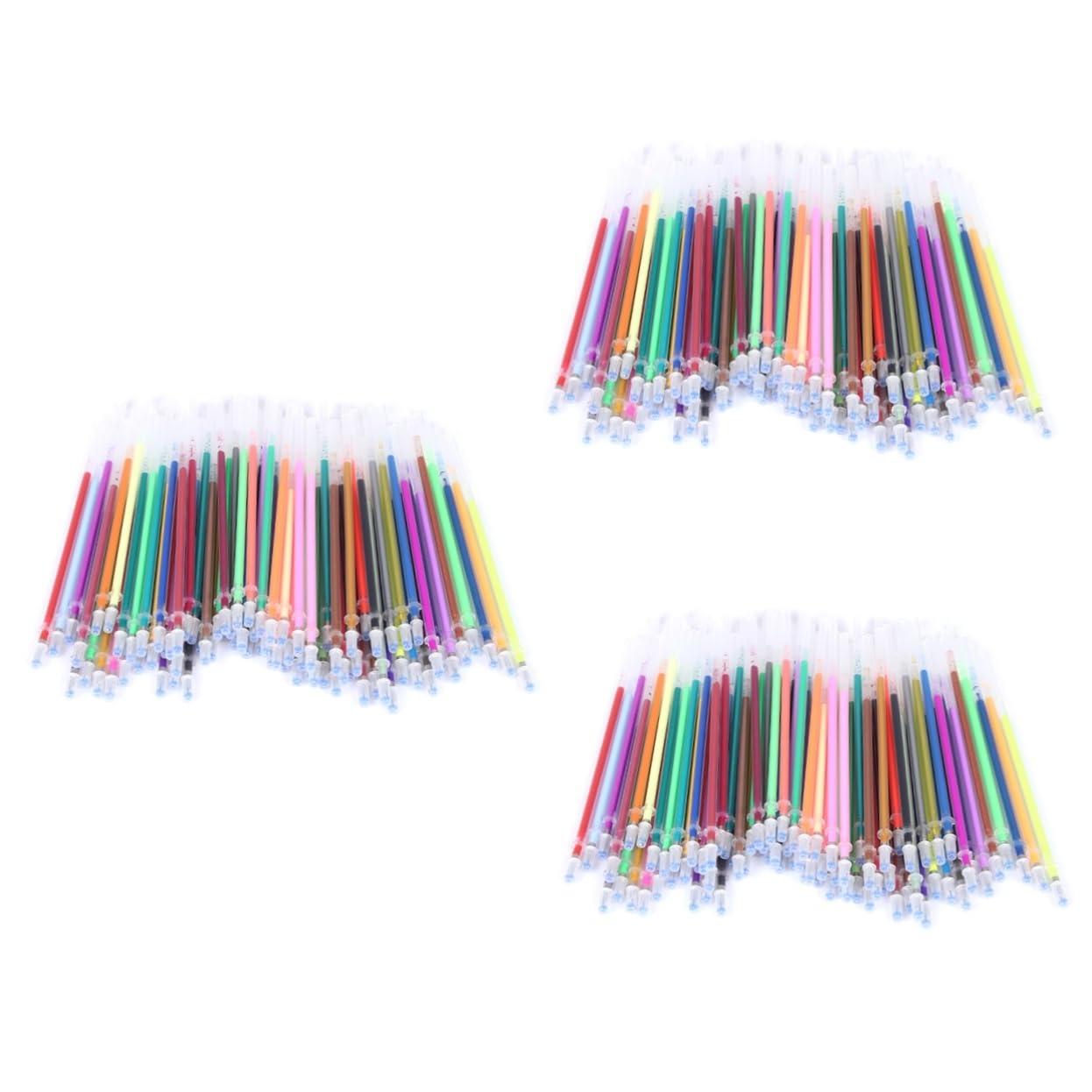 HOMSFOU 3 Series Recargas De Bolígrafo De Gel Para Estudiantes Y Oficina De Tinta Para Dibujo Scrapbooking Y Manualidades Mezclados 100 Piezas*3