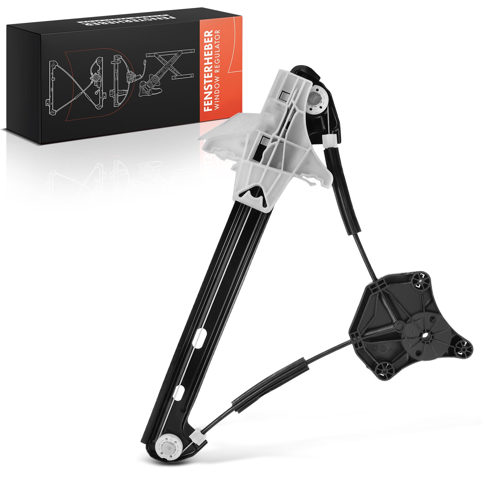 Frankberg Electric Window Regulator Rear Left Without Motor Compatible with Golf VII 5G1 BE1 BE2 BQ1 All Engine Hatchback 2012-2021 Golf VII BA5 BV5 All Engine Estate 2013-2021 Replace# 5G4839461