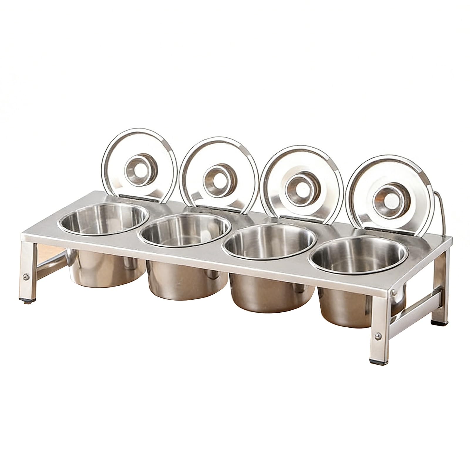 Station de garniture de pizza pour condiments et support de buffet