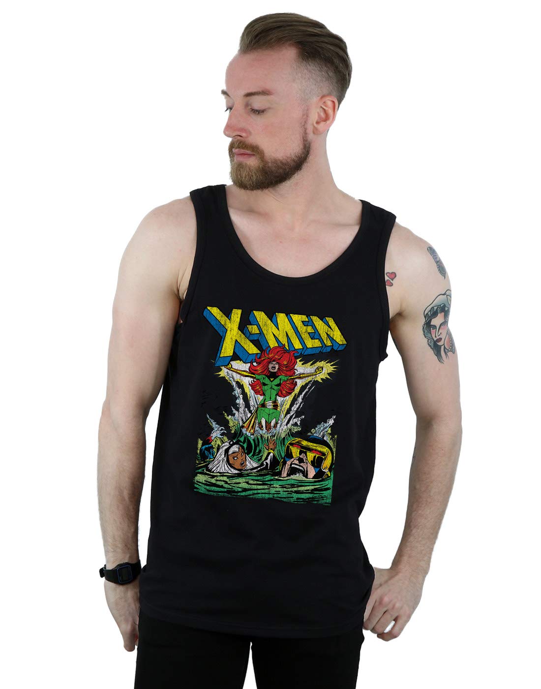 Absolute Cult Men's Black Marvel X- Enter The Phoenix Vest XX-Large