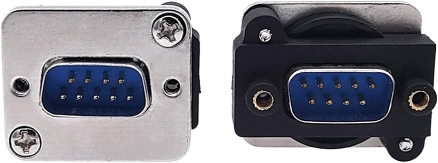 1PCS DB9 Data Cable Connector VGA Panel Mounting D Type Connector 9pin Port Socket Female Male Adapter DP9(Female to Female W)