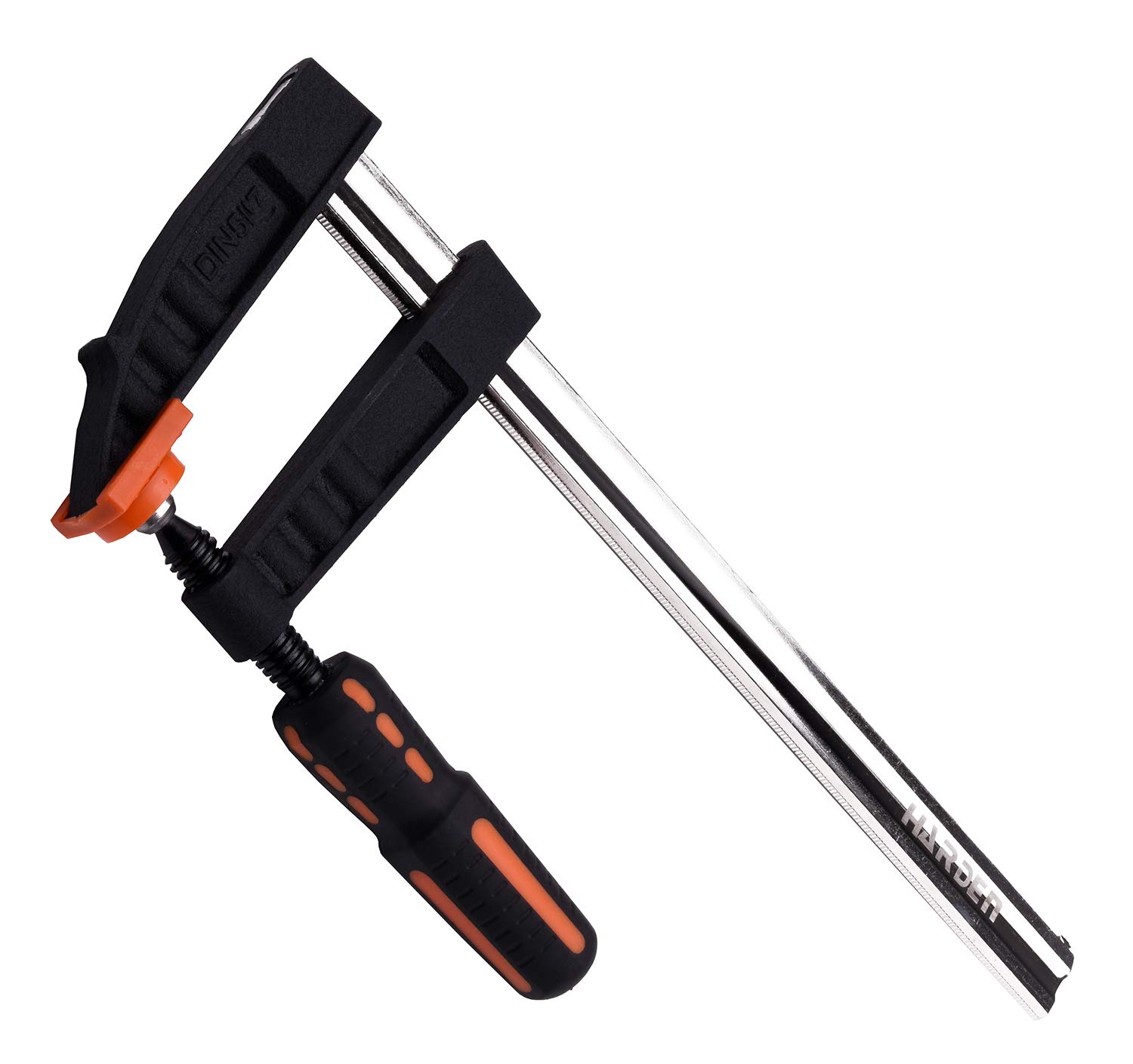 Harden 50mm x 250mm Heavy Duty Wood Working F Clamp - Non-Slip PVC + Rubber Handle, Double-Sided Card Teeth, Bold Screw, Strong Clamping - 600302 (B084M5VH2H) Amazon Price History, Amazon Price Tracker