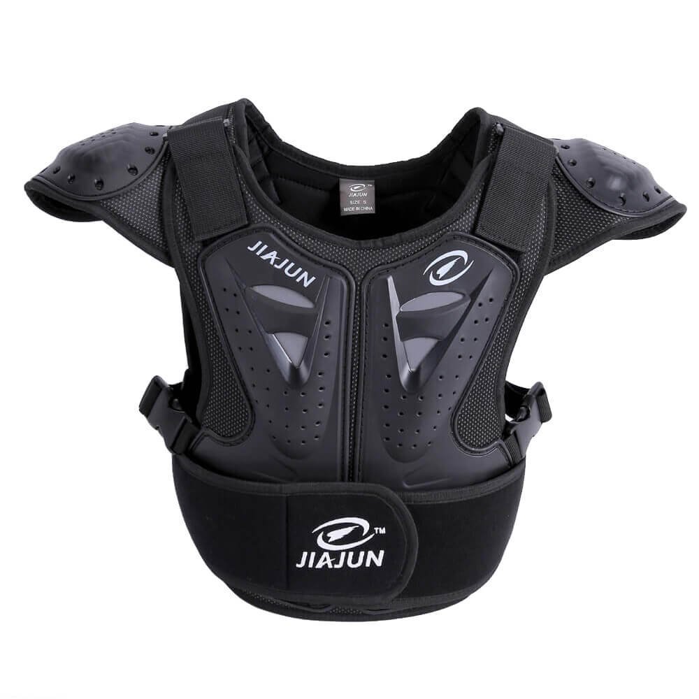 Hi8 Motorcycle Armor Vest Back Protection Children for Cycling Skiing Riding Skateboarding (Black, M for 7-8Years)