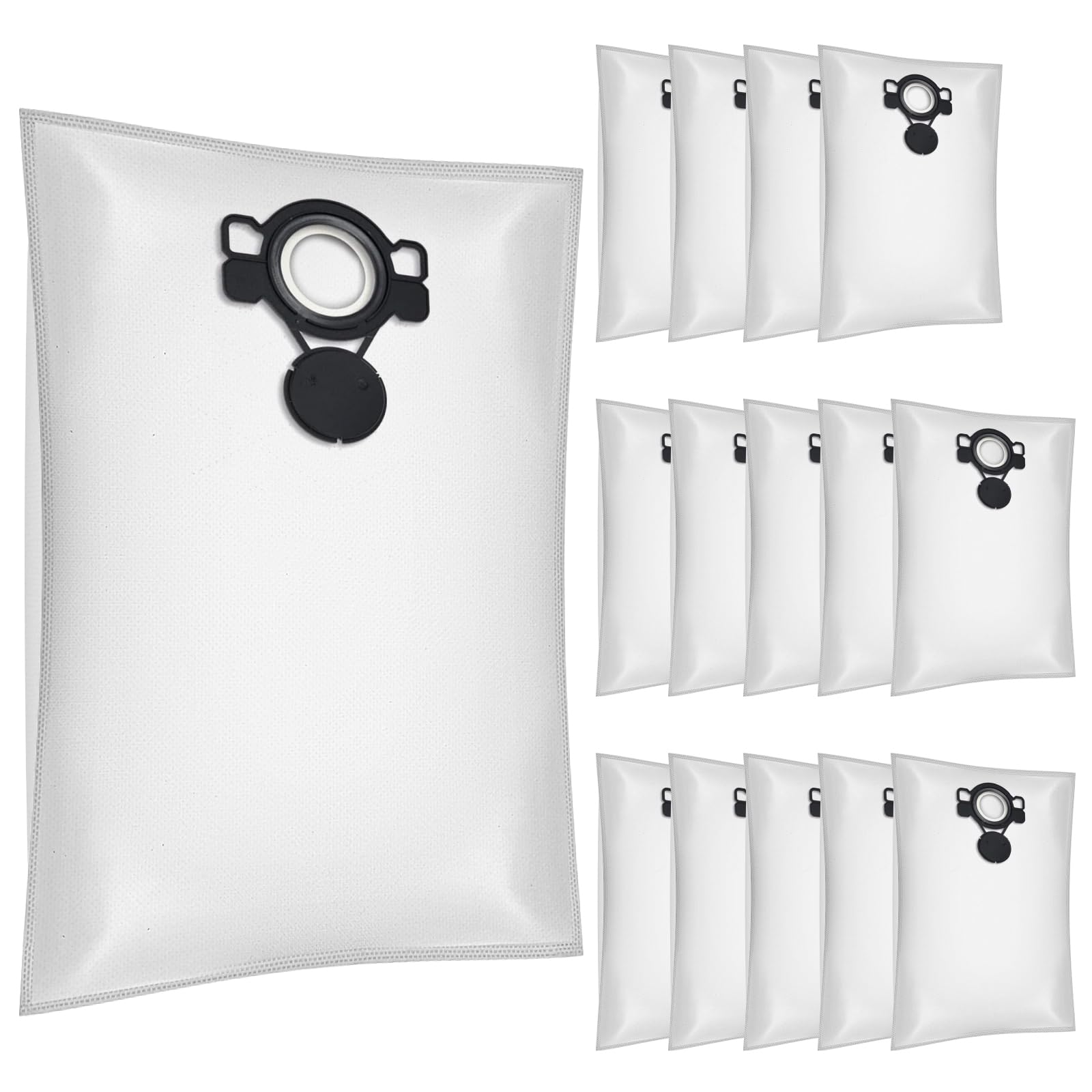 Lot de 15 sacs d'aspirateur en non-tissé pour Makita VC2512L, VC3012L, VC2010L, VC2000L, VC2012L, VC3011L, VC3511L, VC2511L Type DSM 42 (15 sacs VC2512L)