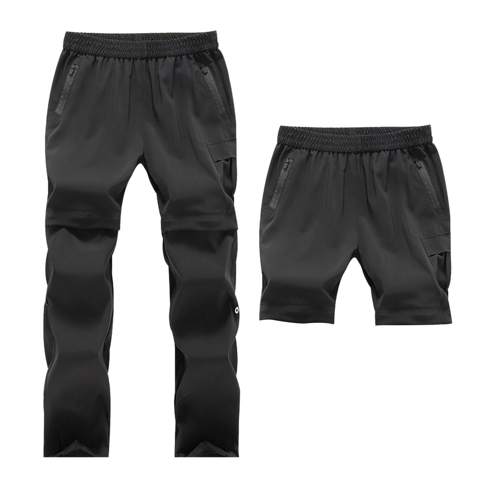 SUKUTU Pantalon zippé 2 en 1 pour Enfants Garçons et Filles Pantalon de Randonnée à séchage Rapide pour Le Printemps et l'été Short léger pour l'extérieur