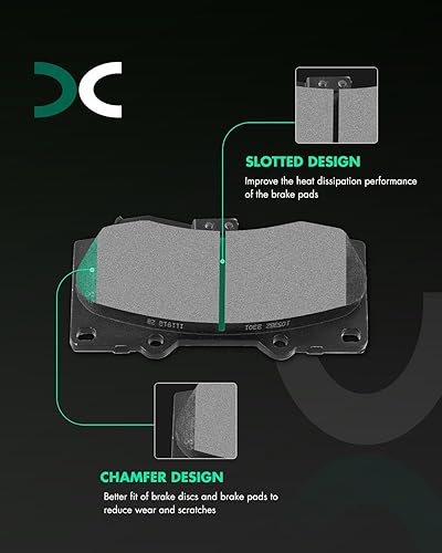 Vista 98 de SCITOO - Juego de pastillas de freno de cerámica