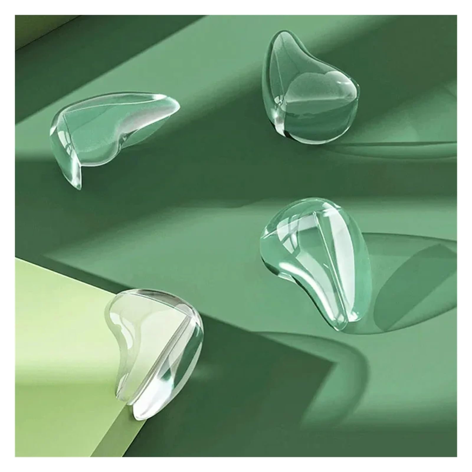 Protectores de esquina de mesa para seguridad del bebé, protectores de muebles de silicona para escritorio de niños, protección anticolisión, paquete de 12