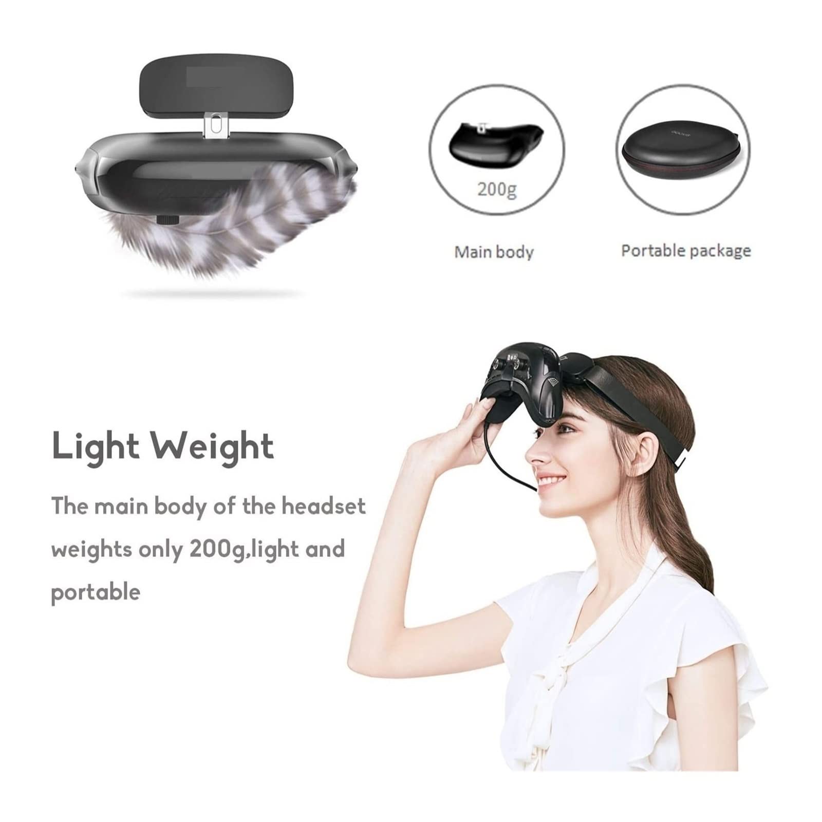 GOOVIS Cinego パーソナルシネマ Goovis Cinego G2 Cinema VR Headset Gogle teatralne 3D, z