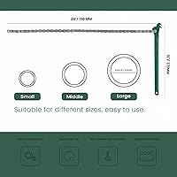 Vista 5 de Llave de cadena resistente de 15 pulgadas para semirremolque, llave inglesa de trinquete ajustable para filtro de aceite para accesorios de tubería