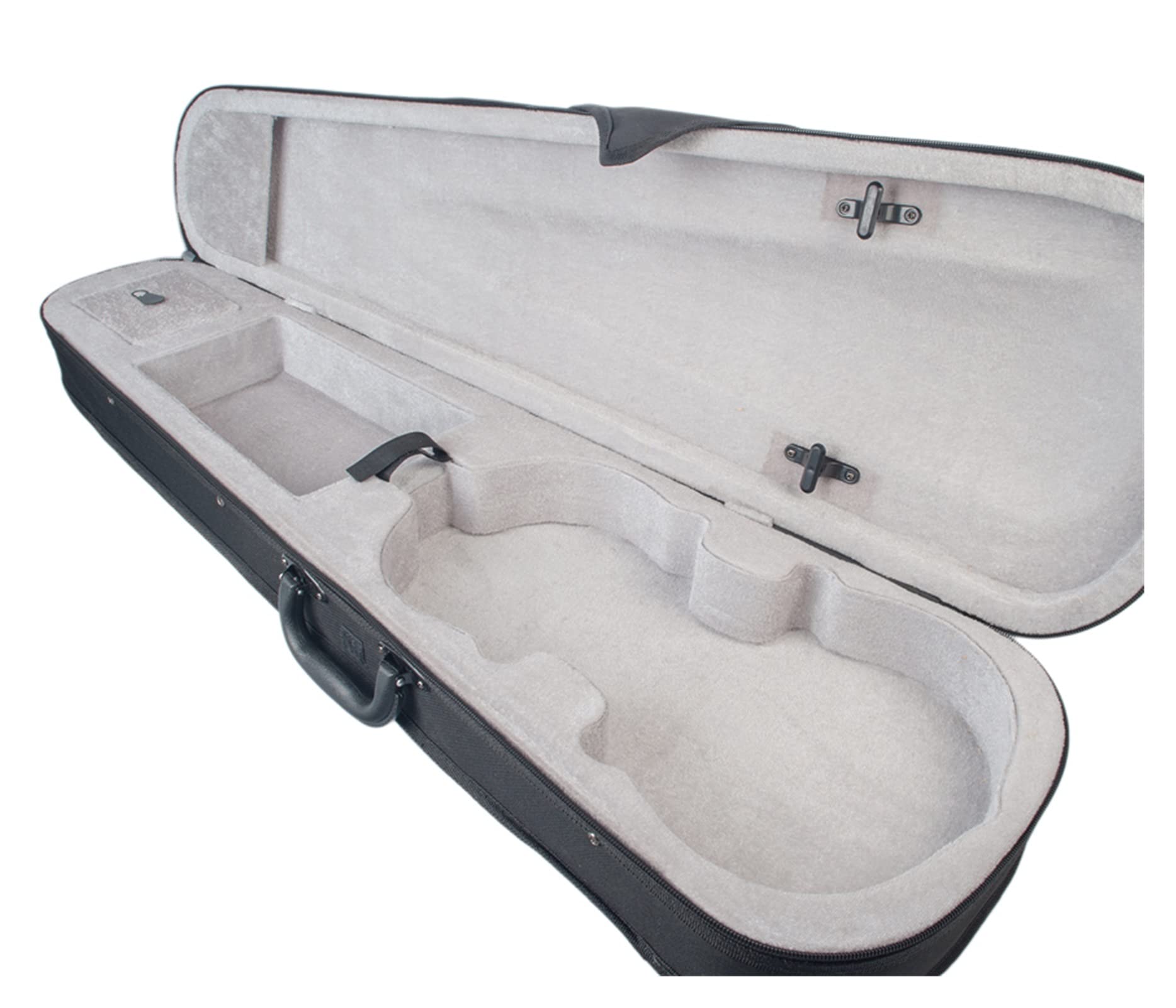 BOLZAN WZUNHUANG Leinwand Violin Case Silber Flusen innen 1/8 1/4 1/2 3/4 4/4 Tragbare Hardcase Schützen Sie die Violine (Color : Size 4 4)