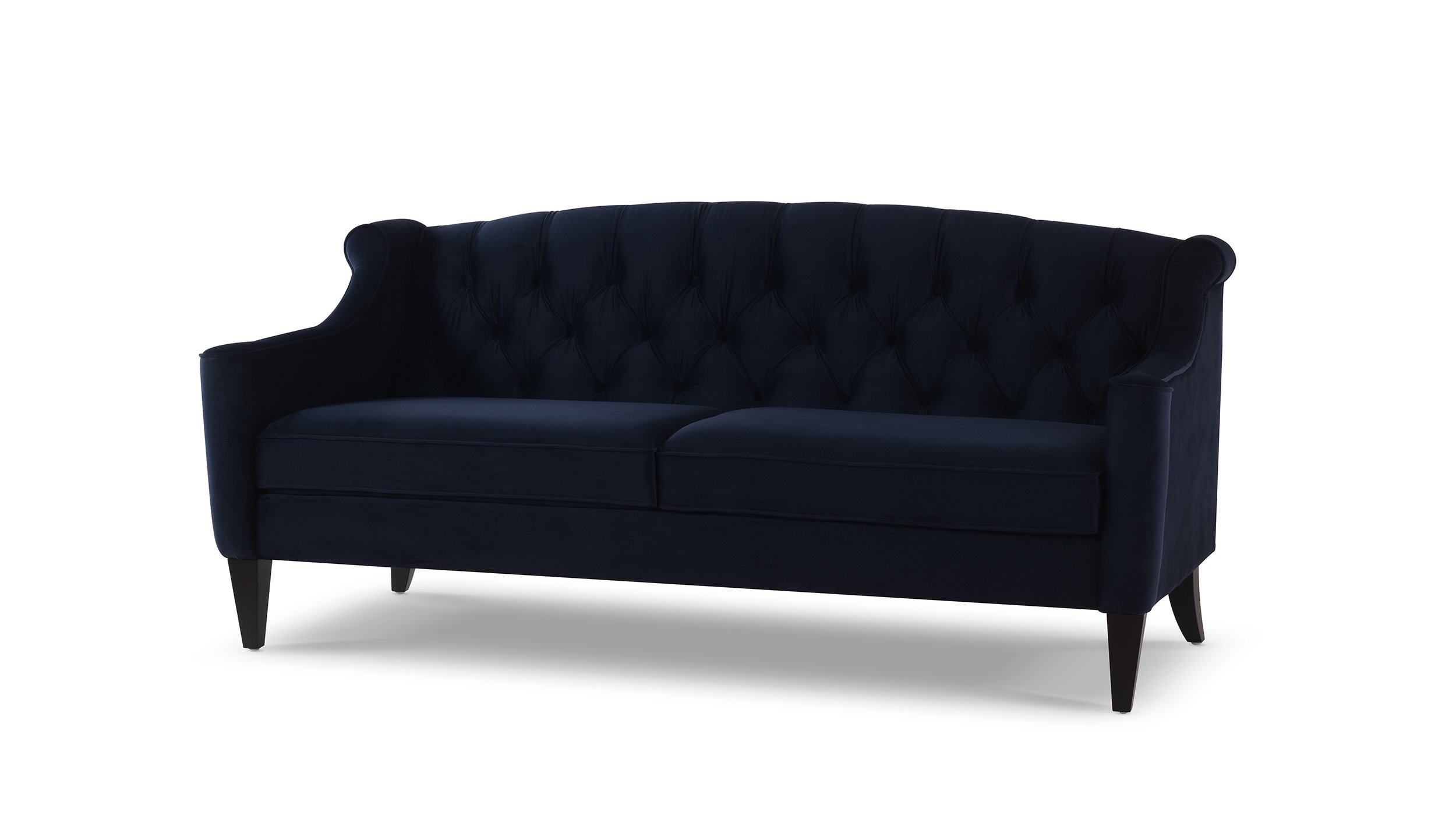 1/26迄 rikoao sofa navy Chic Home Fulla Linen Modern Contemporary Left Facing