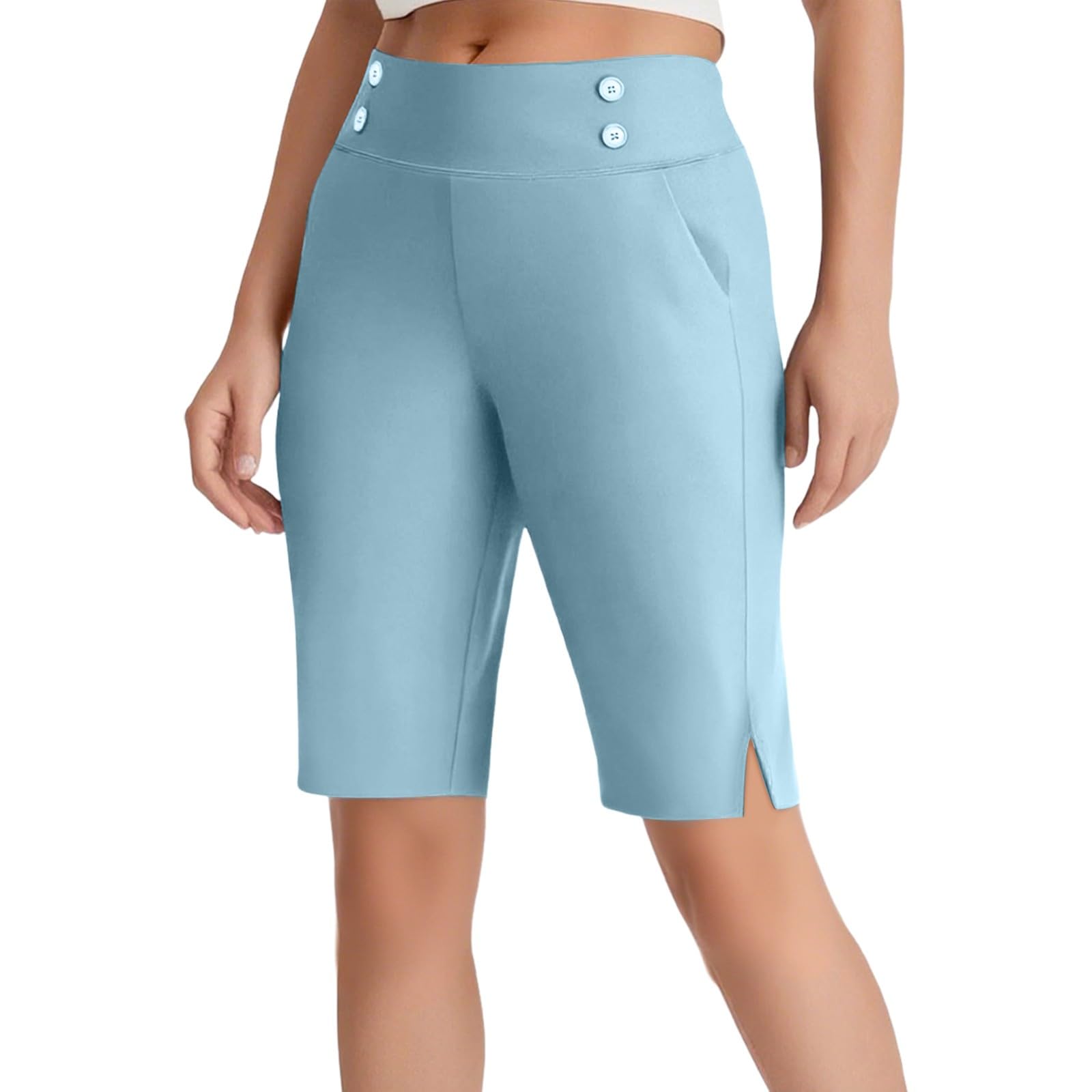 Pantalon de loisirs confortable en maille stretch et multi-poche - 8