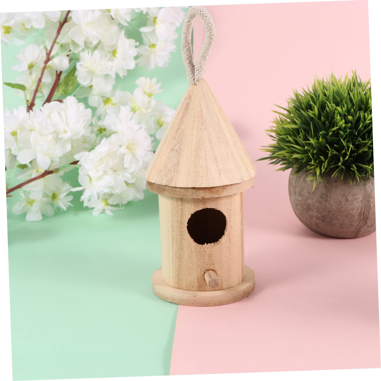 Tofficu 2 Sätze Teiliges Diy Vogelhaus Bausatz Holz Unvollendetes Bastelset Für Kreative Und Lernprojekte Als Dekoratives Tischornament Für Zuhause Und Büro 6 Stücke * 2