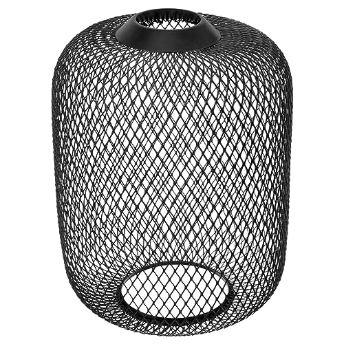 Happyyami Eisenlampenschirm Moderne Lampenschirme Schwarzer -Lichtschirm -Lampenschirm Deckenlampenschirm Ausgehöhlter Lampenschirm Lichtschirm Dekor-Lampenschirm Aus Metall