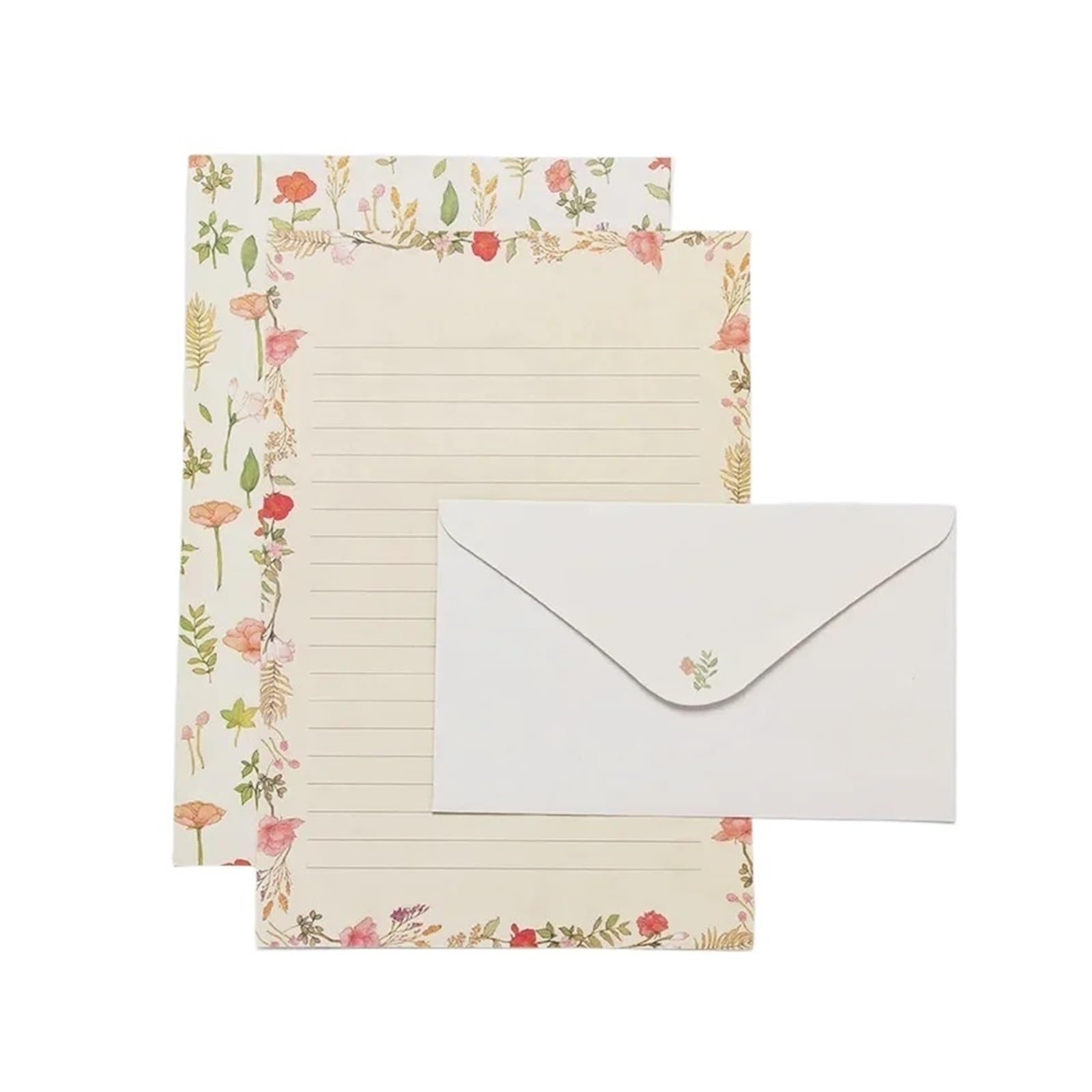 Koperty na zaproszenia, 9pcs Multicolor Envelopes And Letter Paper Set 16.4x8.5cm 20.8x14.1cm(L)