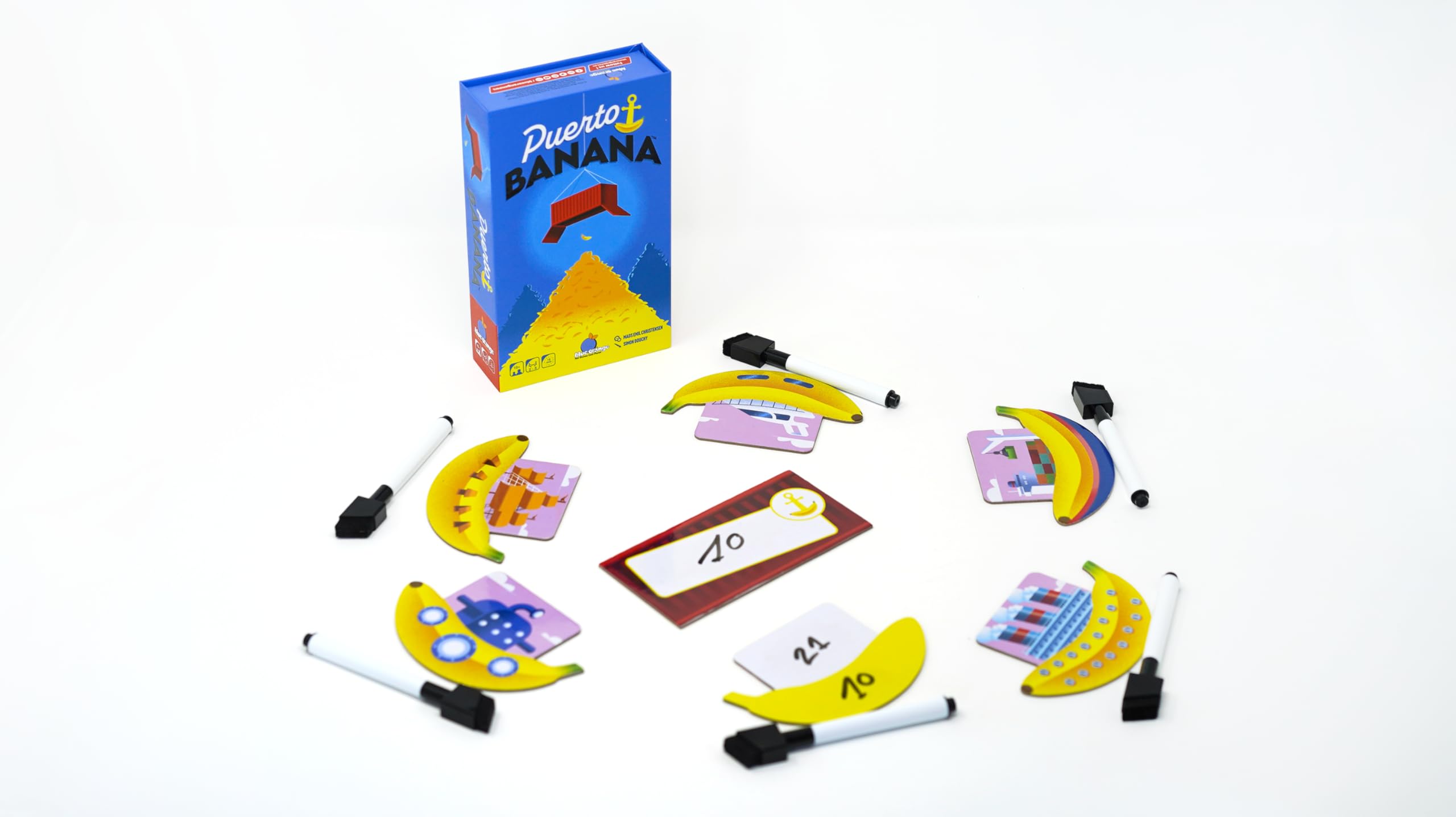 Blue Orange - Puerto Banana - Jeu d'Enchères - Jeu de Société Idéal pour  s'Amuser en Famille ou Entre Amis en Soirée - De 2 à 6 Joueurs - A Partir  de ...