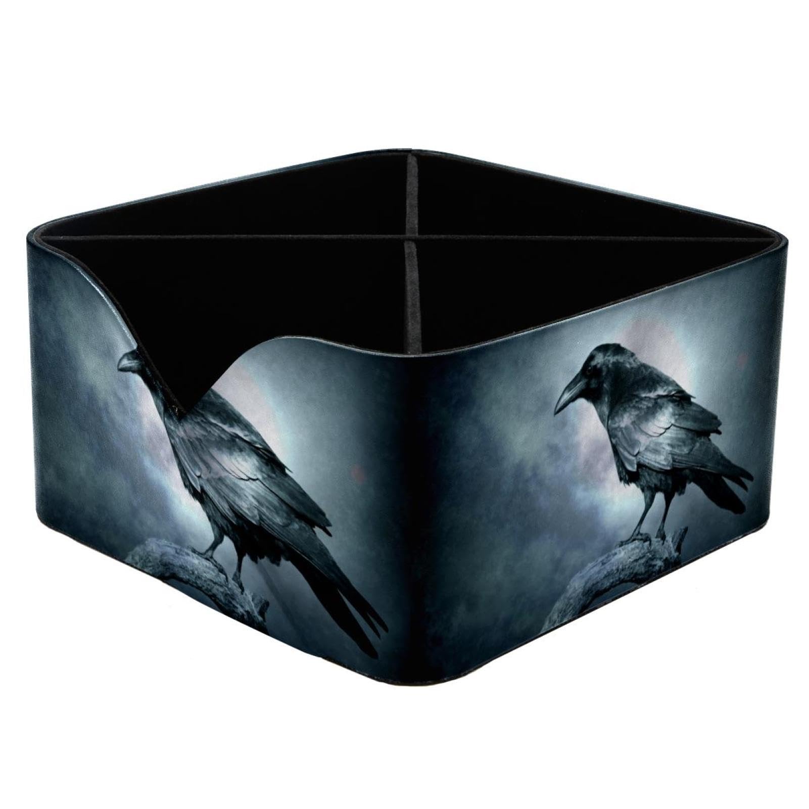 Porte-crayons Halloween Raven avec 4 compartiments, idée cadeau bureau