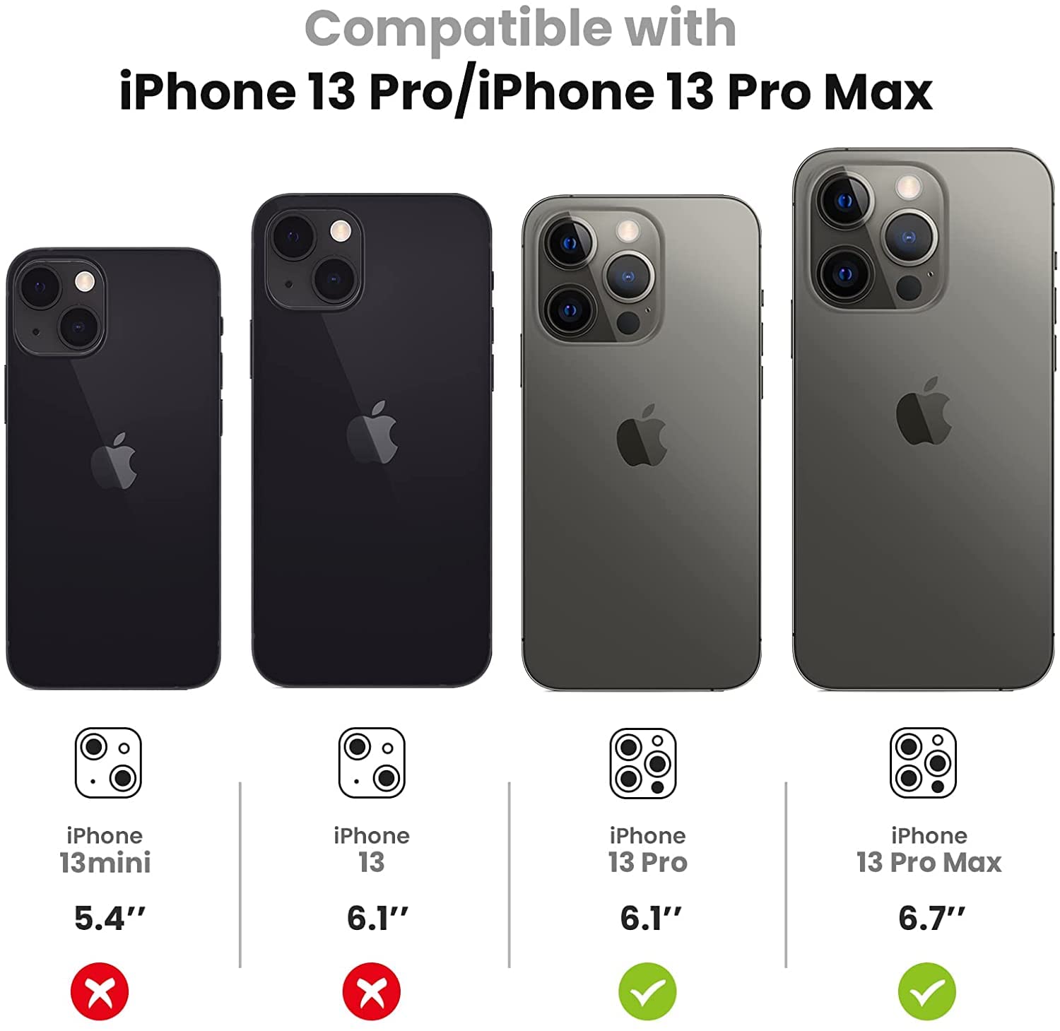 Protecteur De Caméra En Verre Trempé Pour IPhone 14/14 Plus Imluckies - Anneau Métallique Individuel, Anti-rayures Et HD - Bleu Clair