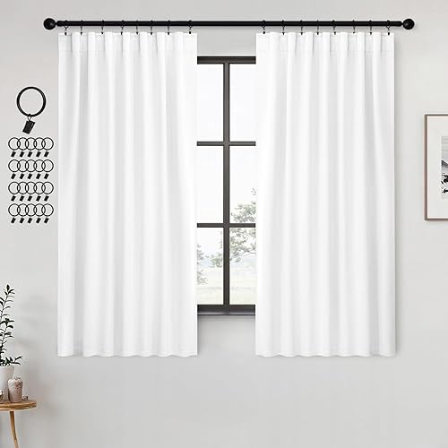 Miniatura 11 de ANRODUO - Cortinas opacas del 99% para dormitorio y sala de estar, con aislamiento térmico, trabillas traseras, bolsillo para cortinero, plisadas