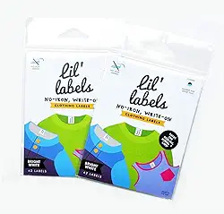 Roupas, escrever no nome, não passar a ferro, pode ir à máquina de lavar e secar, crianças para creche e escola, além de 2 brindes, conjunto de 2