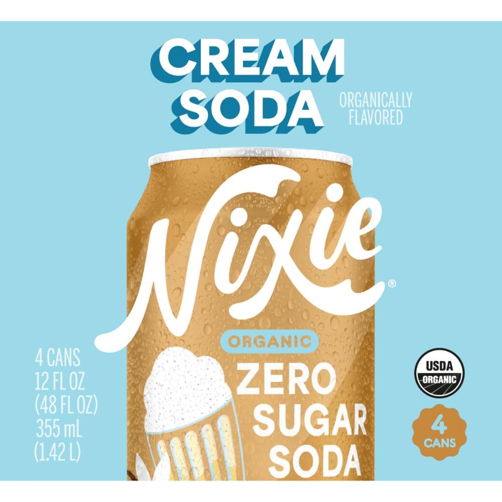 Nixie Organic Zero Sugar Soda, Summer Variety Pack, Cola, Cherry