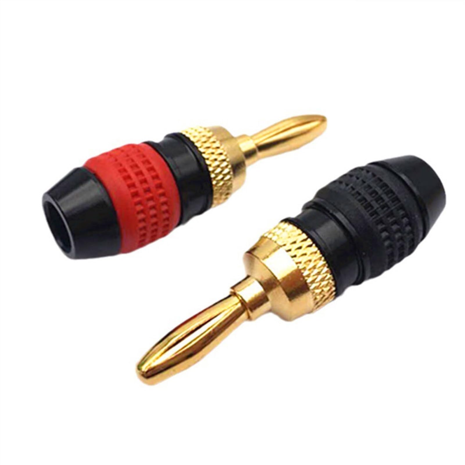 4/12/50 pièces fiches Banane for Fil de Haut-Parleur plaqué Or Haut-Parleur amplificateur connecteurs de fiche Banane(50 Pieces)