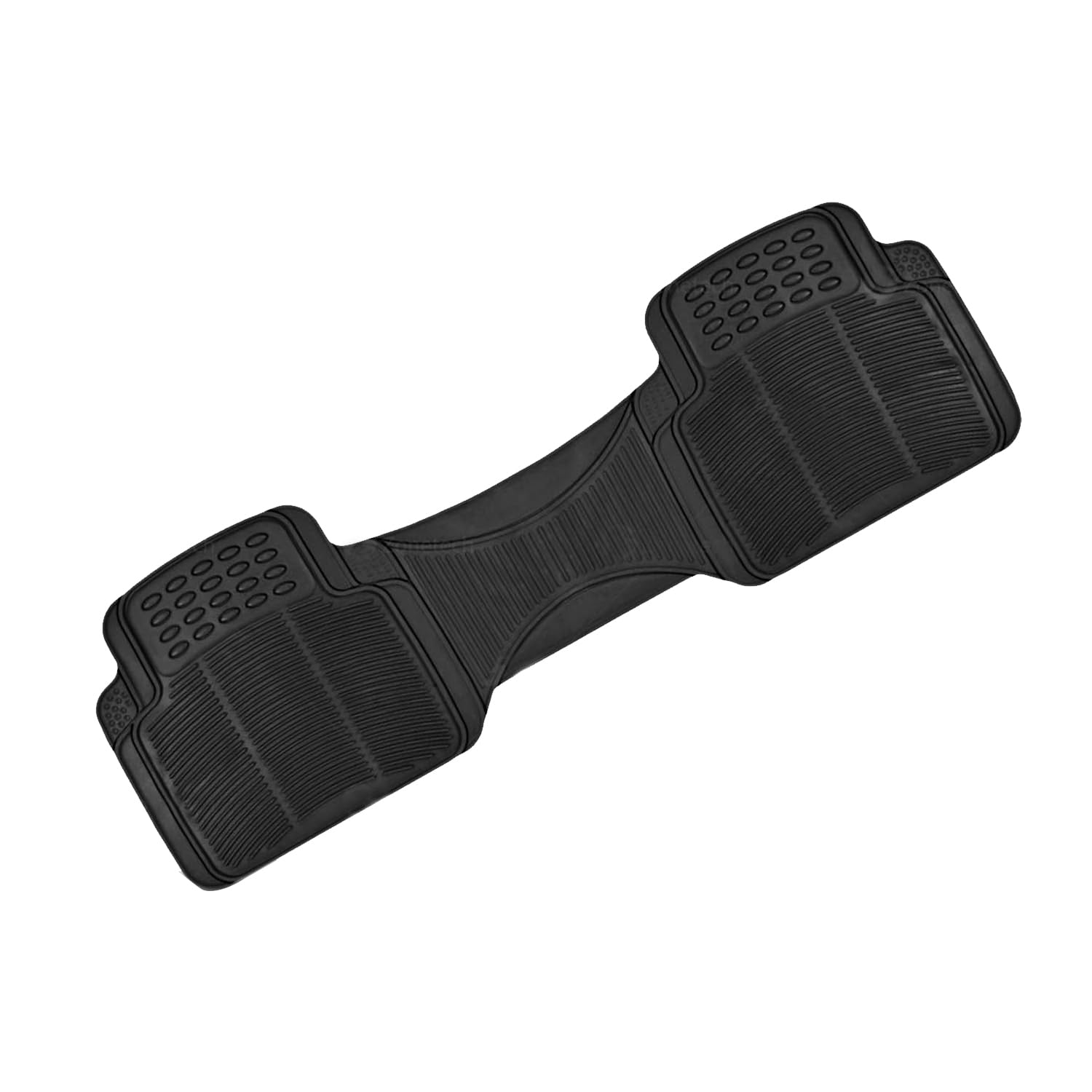 ZONETECH Rubber Car Interior Floor Mat Premium Quality All Weather Protection-Perfect for Car, Truck and SUV