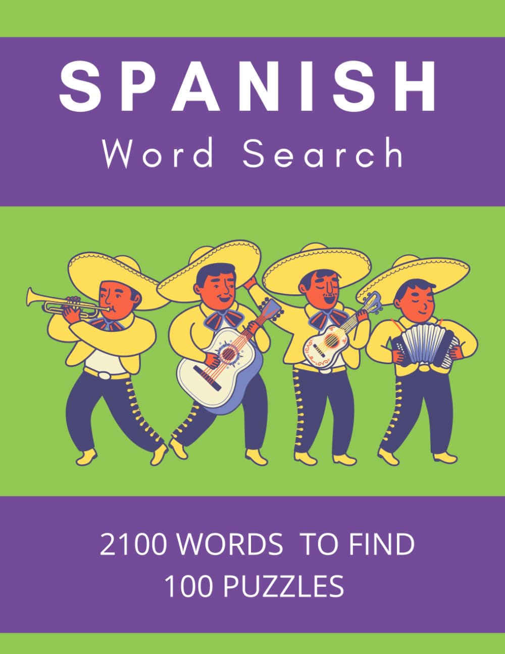 Spanish Word Search: Relaxing & Challenging Puzzles to Boost Vocabulary Word Search for Adults